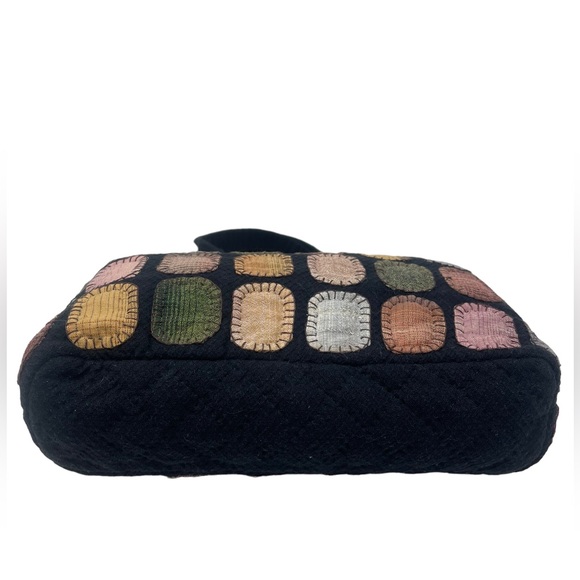 Handmade '64 Handsewn Patches' Satchel Bag Purse New - Picture 8 of 12